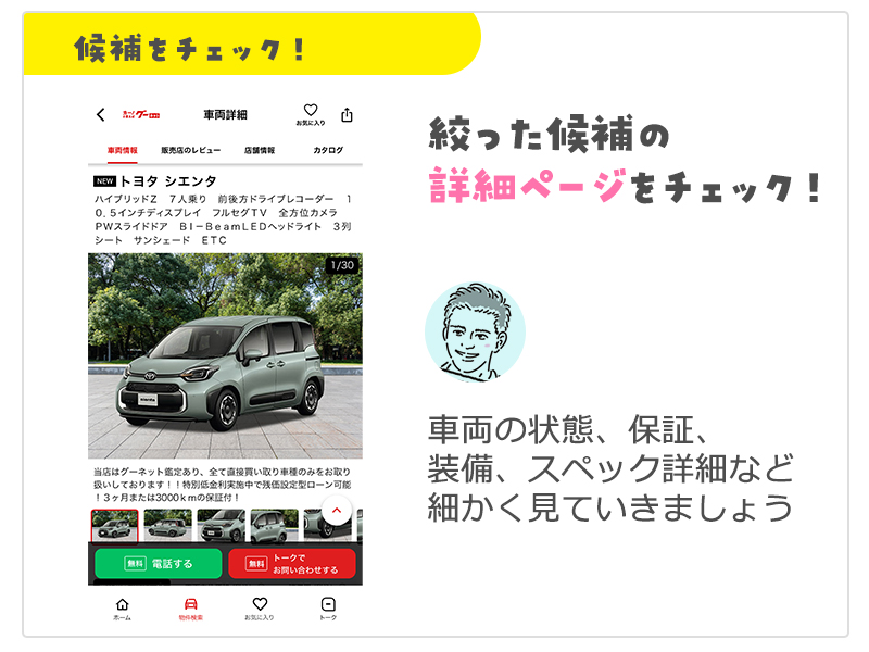 詳細ページの説明