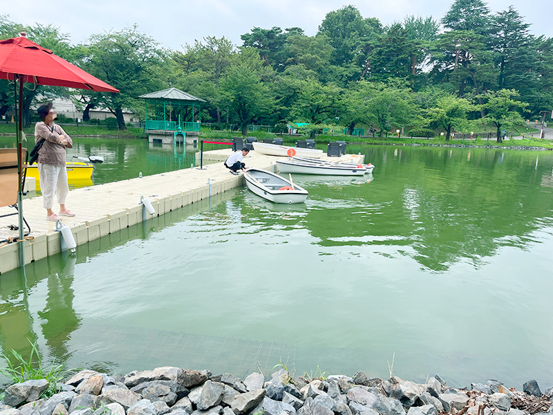 大宮公園ボート池のボート乗り場