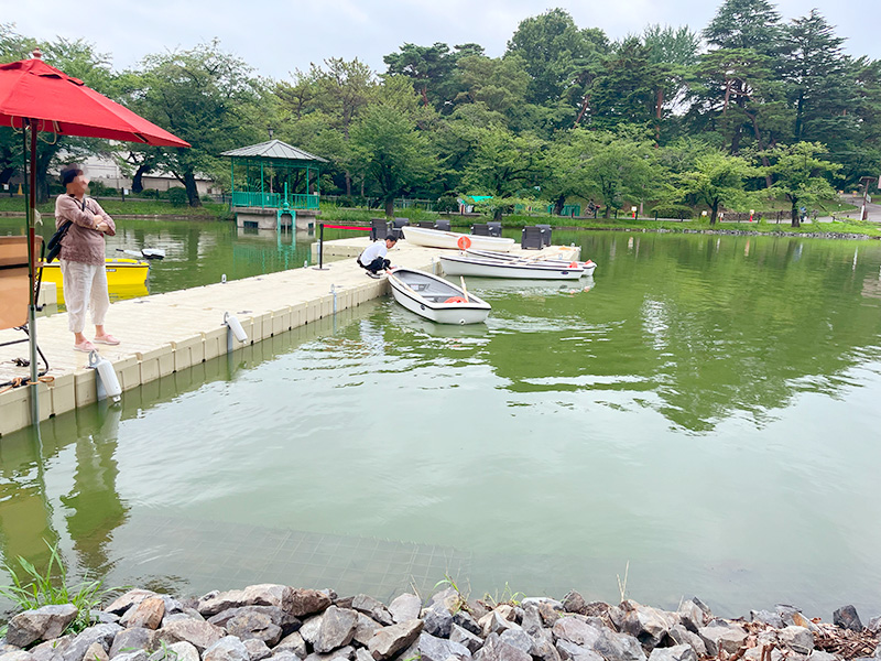 大宮公園ボート池のボート乗り場