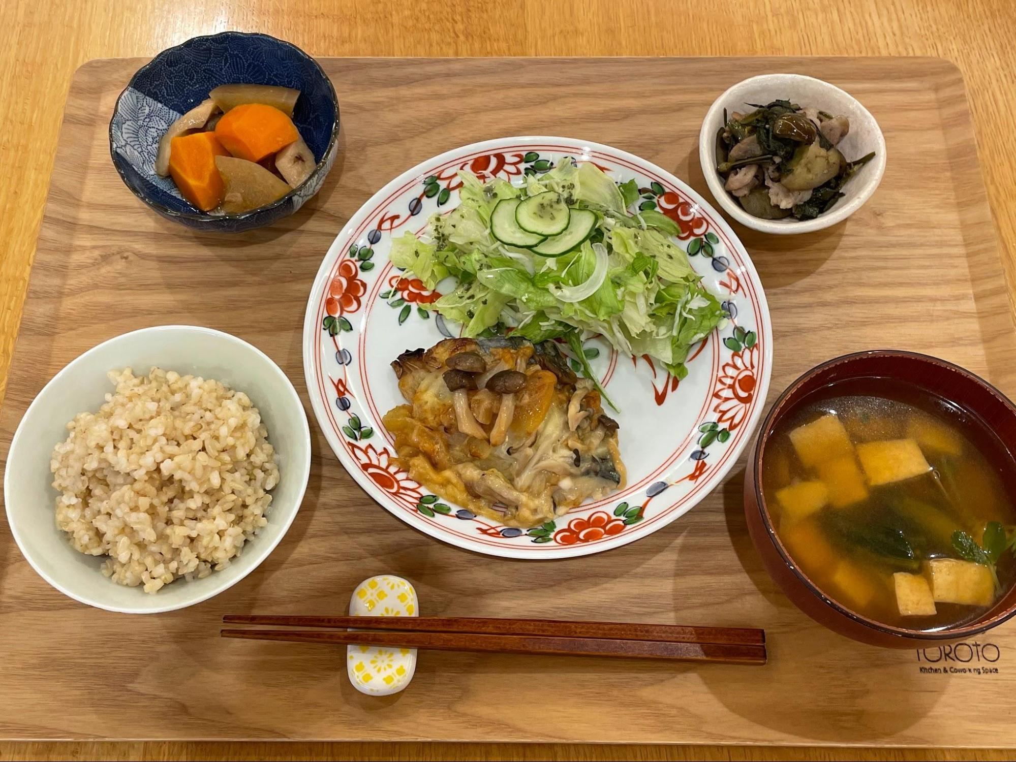 野菜たっぷりで栄養豊富なランチ