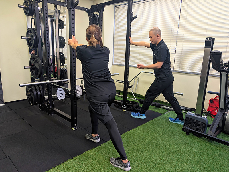 クールダウンの様子