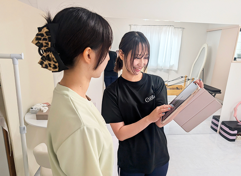 姿勢チェックの結果をフィードバック